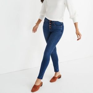 10" High-Rise Skinny Jeans Brinville Wash Size 28